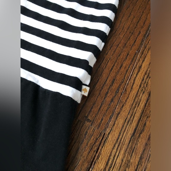 Kate Spade Girls 7 Black/White Striped Sleeveless “Off We Go” Road Trip Dress - Picture 5 of 12